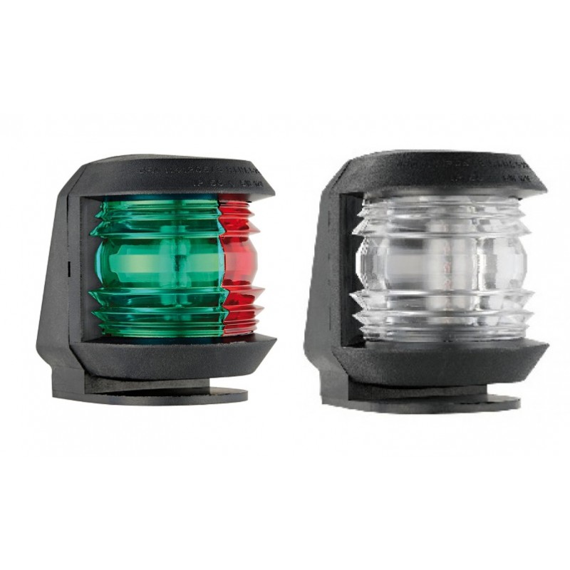 BLACK Utility Compact navigation lights for deck mounting